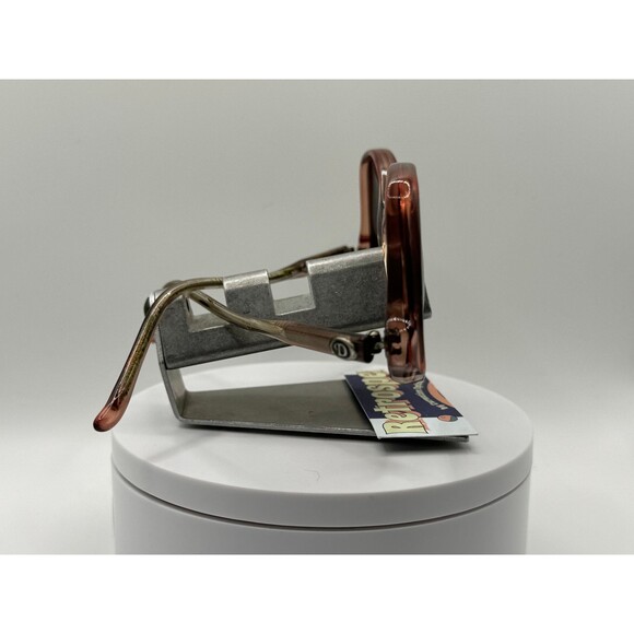 Vintage Oversize Sunglasses NOS Drop Temple Grey Lens Brown Fade Frame Diplomat - Picture 4 of 10